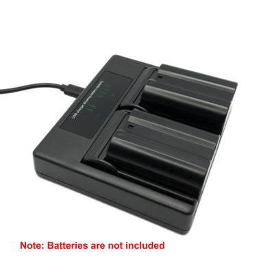 Hridz EN-EL15 Dual Battery Charger for Nikon Z5/Z6/Z7/Z8 & D-Series Cameras