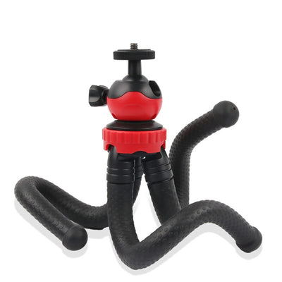 Hridz Flexible Octopus Tripod with 360° Ball Head – Bendable Stand for GoPro, Cameras & Phones
