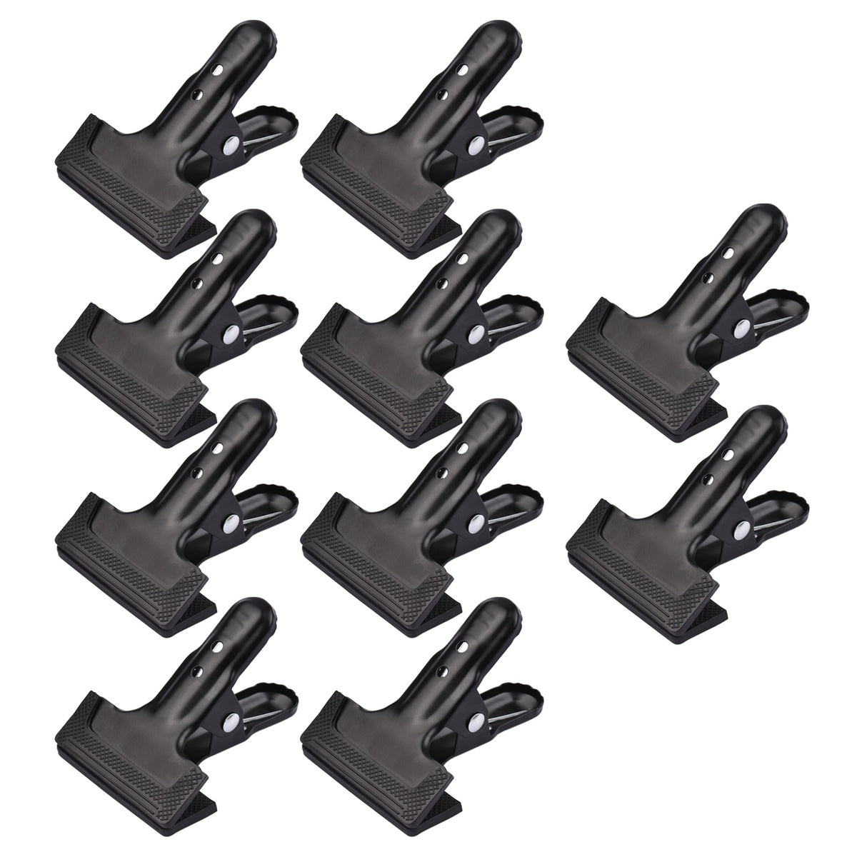 Hridz Heavy Duty Spring Metal Backdrop Clamps with Rubber Pad – 1 to 10 Pack