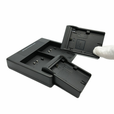 Hridz LP-E6/LP-E6NH Dual Battery Charger for Canon EOS R/R5/R6/5D/6D/7D/60D-90D