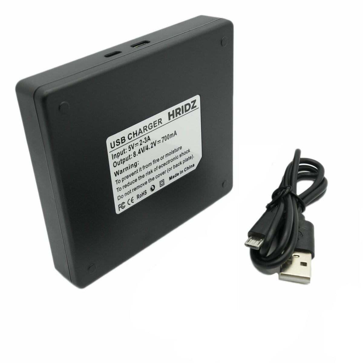 Hridz LP-E6/LP-E6NH Dual Battery Charger for Canon EOS R/R5/R6/5D/6D/7D/60D-90D