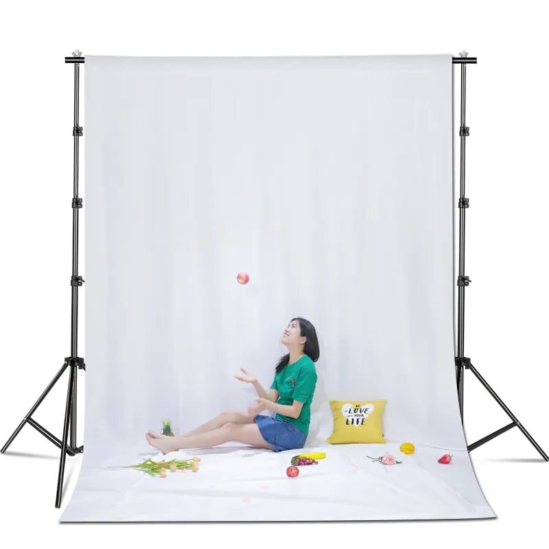 Hridz Muslin Backdrops for Photography - White, Black, Green, Red, Blue, or Grey