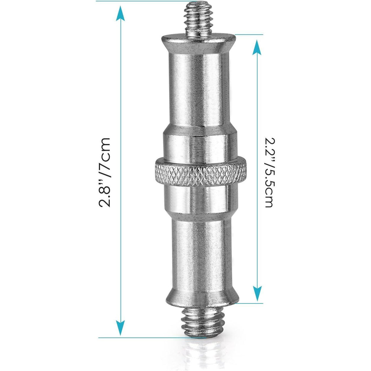Hridz Tripod Screw Adapter – 1/4" to 3/8" Spigot Converter for Camera, Flash & Mic Rigs