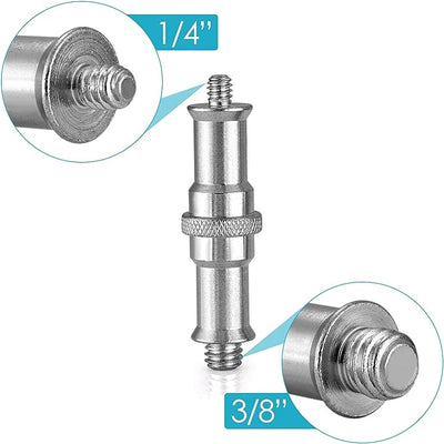 Hridz Tripod Screw Adapter – 1/4" to 3/8" Spigot Converter for Camera, Flash & Mic Rigs